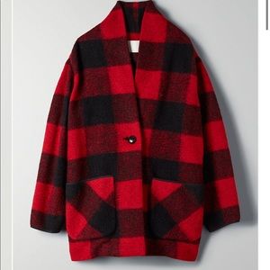ARITZIA Wilfred free size S Buffalo Plaid Jckt